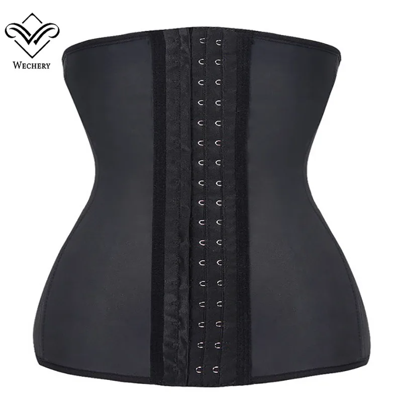 

Wechery Waist Trainer Modeling Strap Latex Slimming Belt Waist Cincher Body Shaper Steel Boned Fajas Belly Slimming Sheath