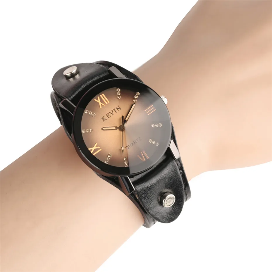 KEVIN Steampunk Style Quartz Wrist Watch Men Leather Strap Crystal Creative Watches Rock Punk Casual Male Clock Gifts 2018 New
KEVIN Steampunk Style Quartz Wrist Watch Men Leather Strap Crystal Creative Watches Rock Punk Casual Male Clock Gifts 2018 New