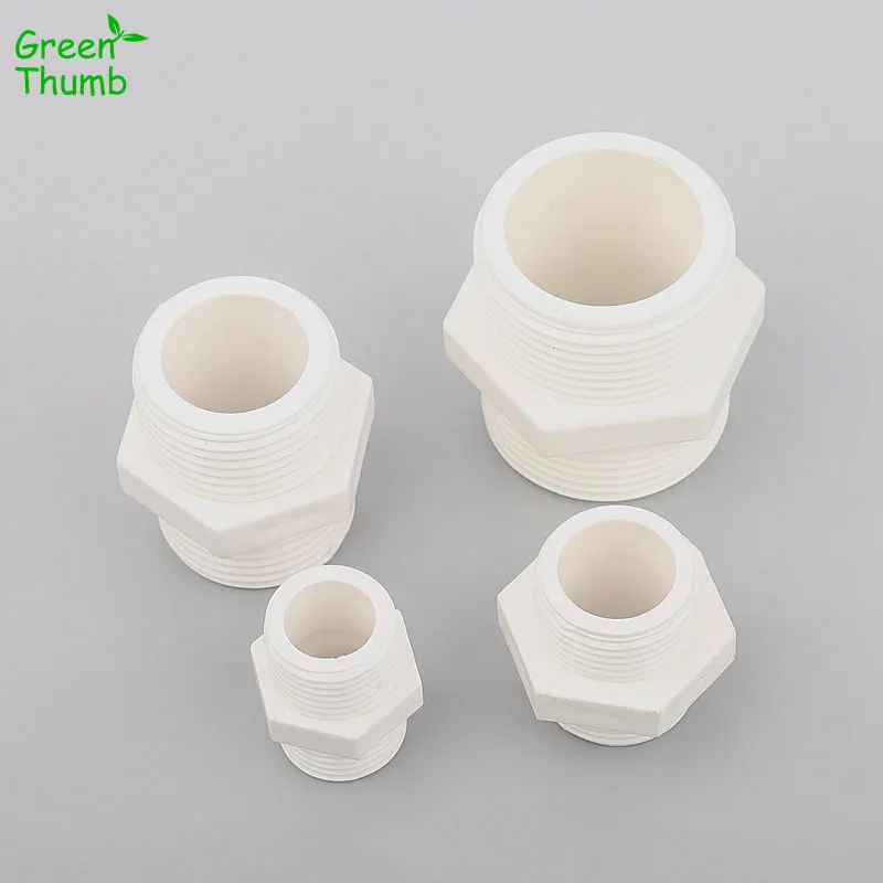 2pcs Outside Diameter 20mm/25mm/32mm/40mm White PVC Male Thread Straight Connector Pipe Fitting Adapter For Garden Irrigation
2pcs Outside Diameter 20mm/25mm/32mm/40mm White PVC Male Thread Straight Connector Pipe Fitting Adapter For Garden Irrigation