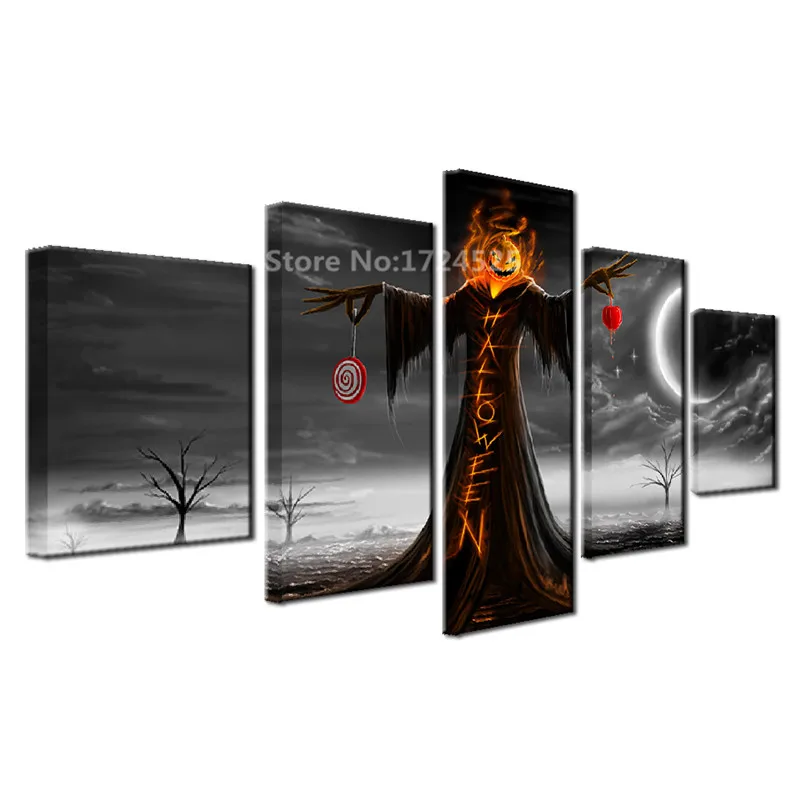 CLSTROSE Home Decor Canvas Painting Wall Art Frame HD Prints 5 Pieces Halloween Night Pumpkin Poster Living Room In Cheap Price 
CLSTROSE Home Decor Canvas Painting Wall Art Frame HD Prints 5 Pieces Halloween Night Pumpkin Poster Living Room In Cheap Price