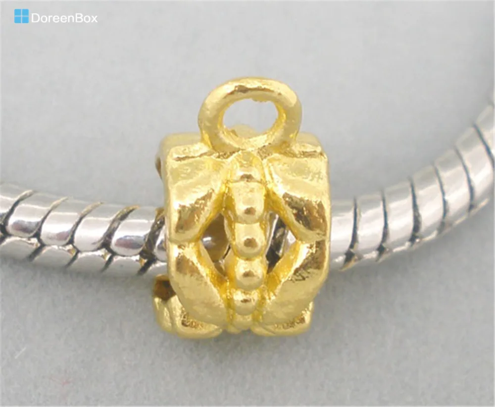 Doreen Box Lovely 50 PCs Gold color Flower Pattern Bails Beads Fit European Charm Bracelets 12x6mm (B04064)
Doreen Box Lovely 50 PCs Gold color Flower Pattern Bails Beads Fit European Charm Bracelets 12x6mm (B04064)