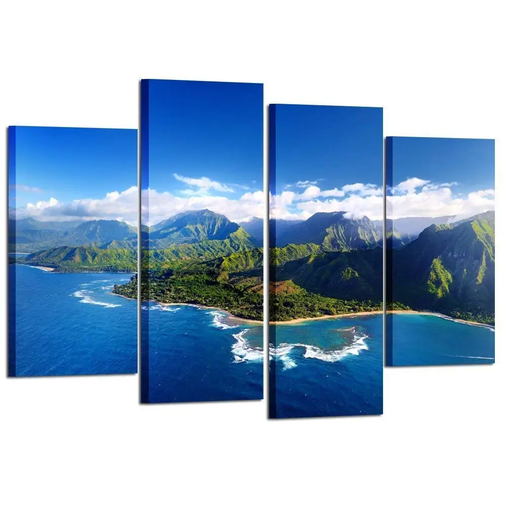Beautiful Aerial View of Spectacular Na Pali Coast Kauai Blue Sky Hawaii Islands Canvas Prints Wall Art 4 Pieces Drop shipping
Beautiful Aerial View of Spectacular Na Pali Coast Kauai Blue Sky Hawaii Islands Canvas Prints Wall Art 4 Pieces Drop shipping