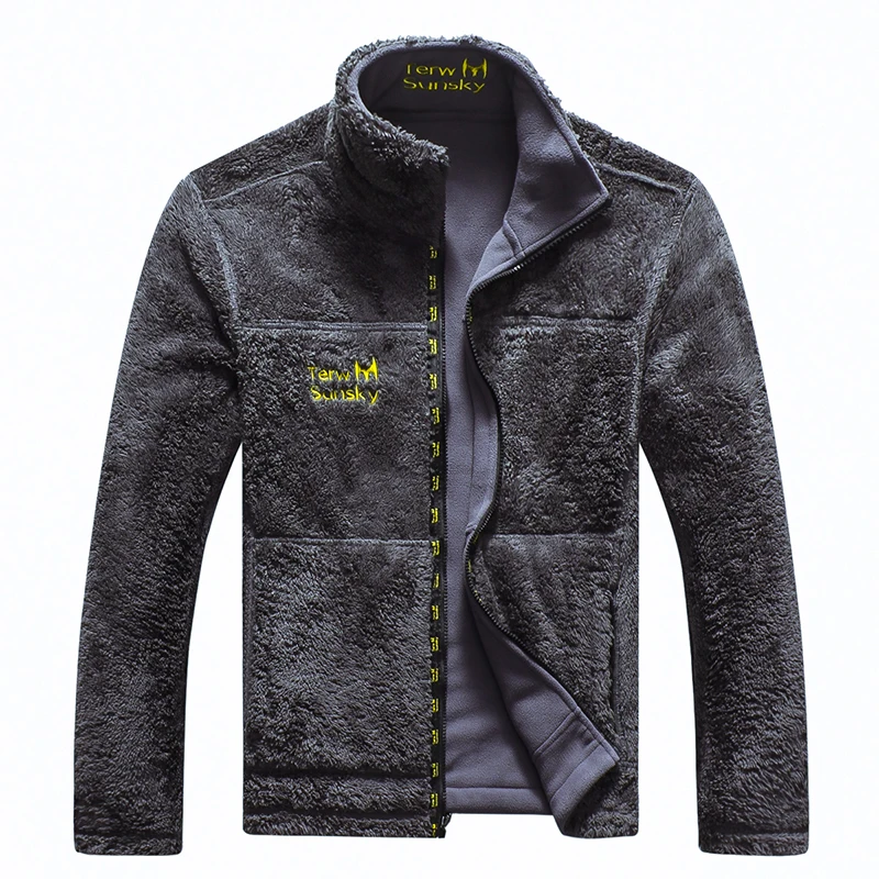 Men Autumn Winter Outdoor 2 Sides Wear Fleece Thickening Velvet Cardigan Outerwear Clothes Camping Climbing Hiking Male Jackets
Men Autumn Winter Outdoor 2 Sides Wear Fleece Thickening Velvet Cardigan Outerwear Clothes Camping Climbing Hiking Male Jackets