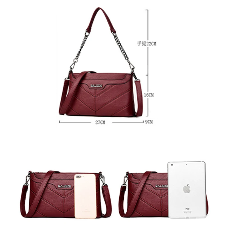 Luxury Women's Handbags Tote Women Bags Designer Zipper Solid PU Leather Crossbody Chain Shoulder Messenger Bags For Women 2019
Luxury Women's Handbags Tote Women Bags Designer Zipper Solid PU Leather Crossbody Chain Shoulder Messenger Bags For Women 2019