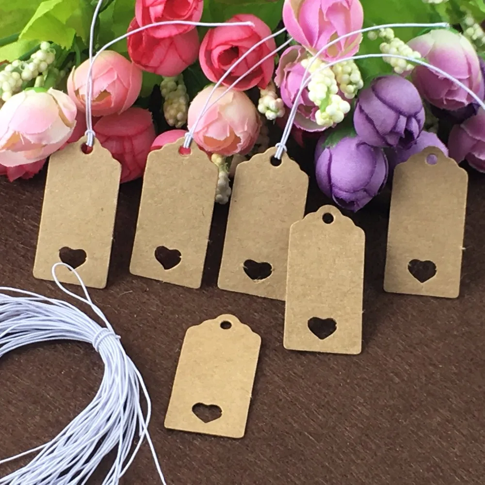 4x2cm Kraft Paper Small Price Tags With Heart Hole Blank Retro brown Tag Label for Gift Box/Garment 1000pcs Tags+1000pcs Strings
4x2cm Kraft Paper Small Price Tags With Heart Hole Blank Retro brown Tag Label for Gift Box/Garment 1000pcs Tags+1000pcs Strings