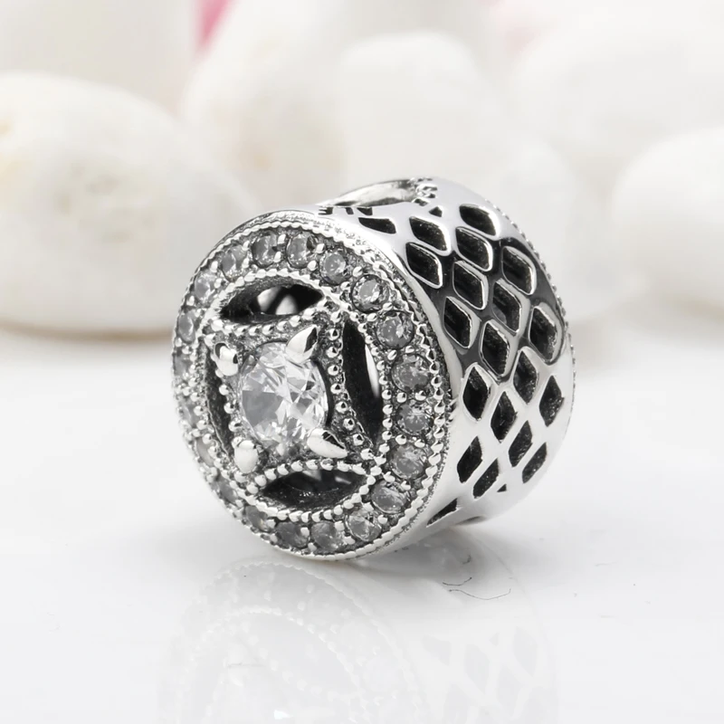 Classic Real 925 Sterling Silver Vintage Allure Clear CZ Charms Fit Women Bracelet Luxury Fashion Jewelry Making
Classic Real 925 Sterling Silver Vintage Allure Clear CZ Charms Fit Women Bracelet Luxury Fashion Jewelry Making