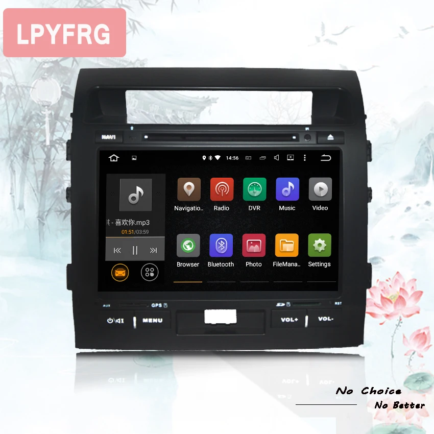 9 "автомобильное радио для Toyota Land Cruiser 200 LC200 2008 2015 Восьмиядерный android 10