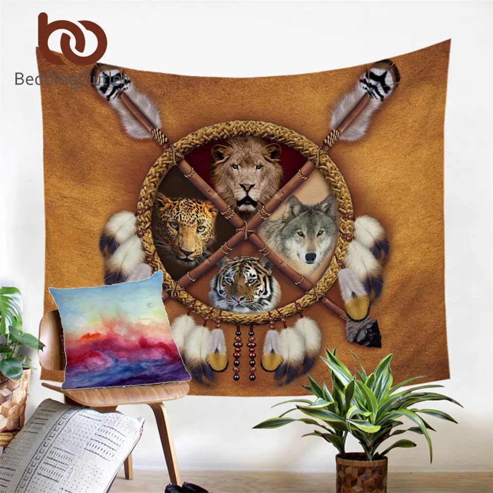 BeddingOutlet Wolf Dreamcatcher Tapestry 3D Animal Tribal Wall Carpet Lion Tiger Leopard Bear Wall Hanging Sheet 150x200cm tapiz
BeddingOutlet Wolf Dreamcatcher Tapestry 3D Animal Tribal Wall Carpet Lion Tiger Leopard Bear Wall Hanging Sheet 150x200cm tapiz