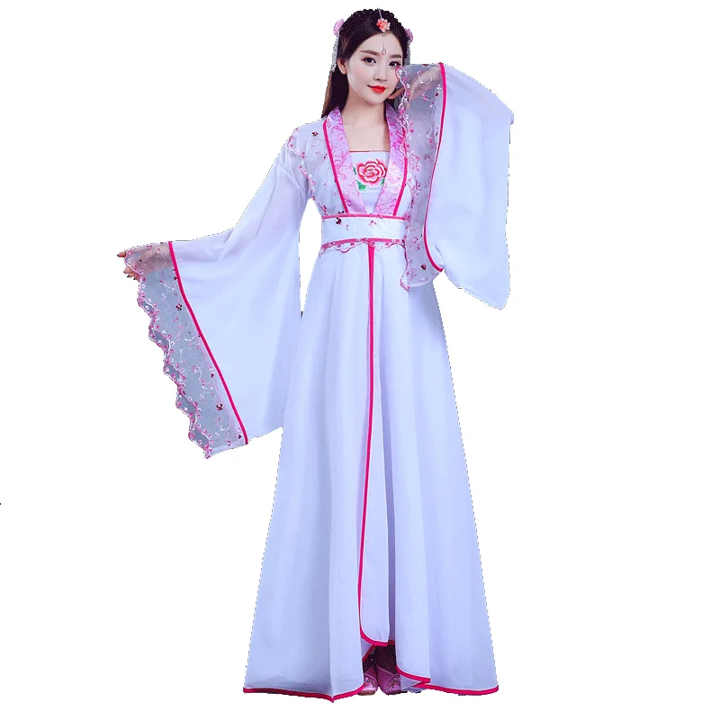 Traditional Chinese Dance Hanfu Dress Dynasty Costume Ancient Chinese Folk Dance Costume Women's Cosplay Stage Dresse DWY1154
Traditional Chinese Dance Hanfu Dress Dynasty Costume Ancient Chinese Folk Dance Costume Women's Cosplay Stage Dresse DWY1154
