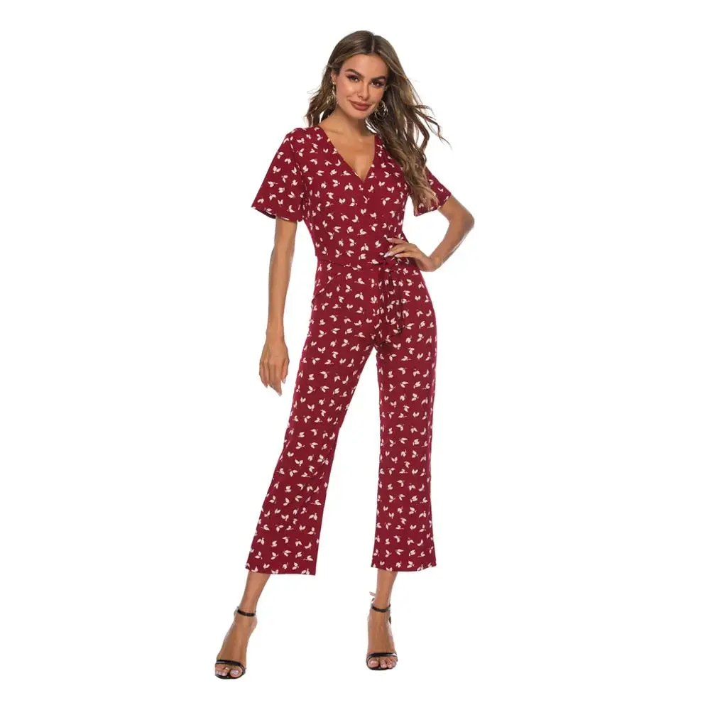 CINESSD new chiffon sexy v -neck women couplet floral printed Jumpsuits american style spring summer 2019 overalls party
CINESSD new chiffon sexy v -neck women couplet floral printed Jumpsuits american style spring summer 2019 overalls party