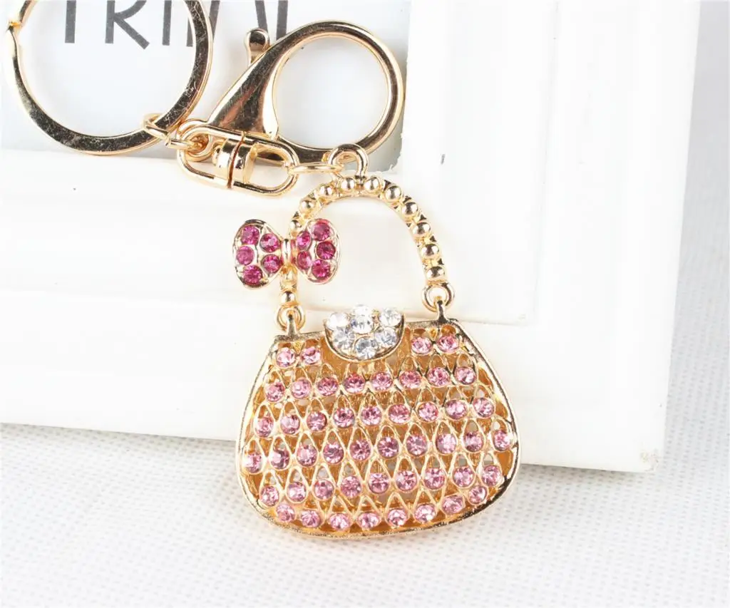 New Fashion Women Handbag Butterfly Bow Crystal Rhinestone Charm Pendant Purse Key Ring Chain Creative Birthday Best Gift
New Fashion Women Handbag Butterfly Bow Crystal Rhinestone Charm Pendant Purse Key Ring Chain Creative Birthday Best Gift