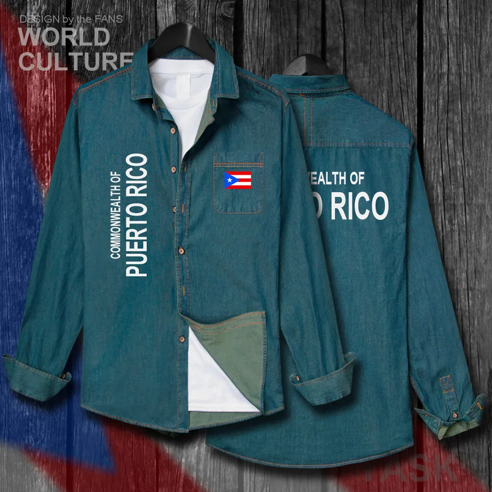 Puerto Rico Rican PRI PR Men Flags Clothes Spring Autumn Cotton Long Sleeve Cowboy Coat Fashion Turn-down Collar Jeans Shirt Top
Puerto Rico Rican PRI PR Men Flags Clothes Spring Autumn Cotton Long Sleeve Cowboy Coat Fashion Turn-down Collar Jeans Shirt Top