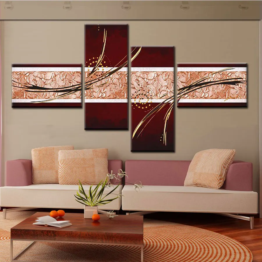 hand made modular wall painting abstract brown canvas painting sorrel wall pictures for living room decoration 4 combination
hand made modular wall painting abstract brown canvas painting sorrel wall pictures for living room decoration 4 combination