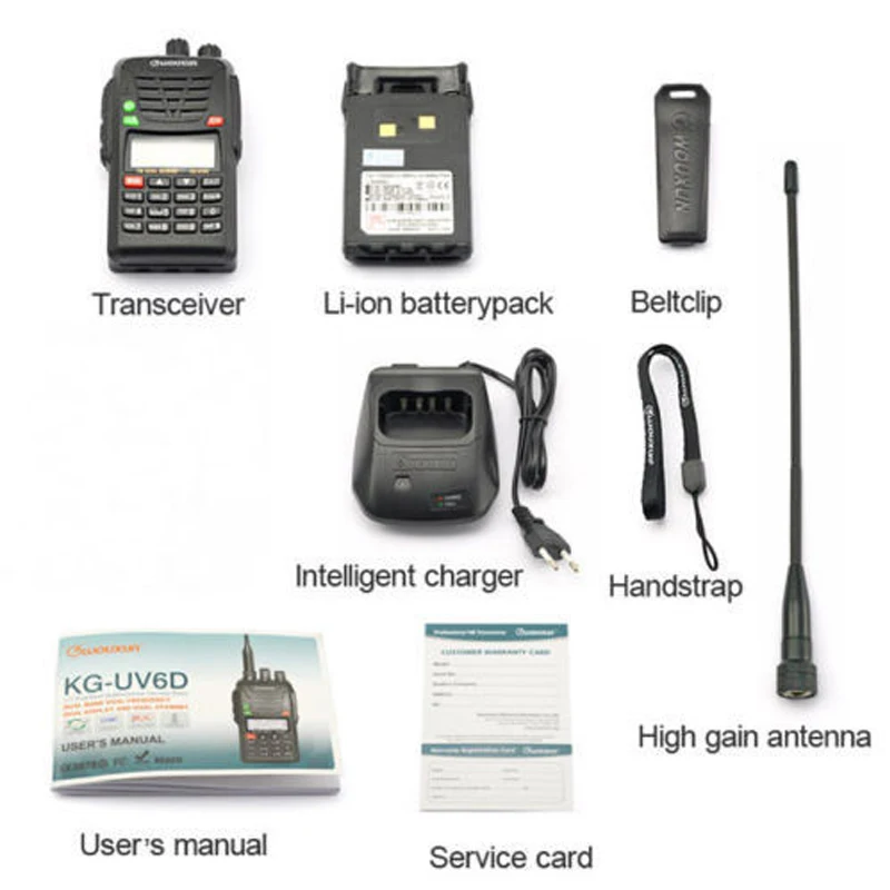 10pcs Original Radio Walkie Talkie WouXun KG-UV6D Handheld VHF/UHF 136-174/400-470MHz FM Dual Band Ham Two Way Radio Transceiver
10pcs Original Radio Walkie Talkie WouXun KG-UV6D Handheld VHF/UHF 136-174/400-470MHz FM Dual Band Ham Two Way Radio Transceiver