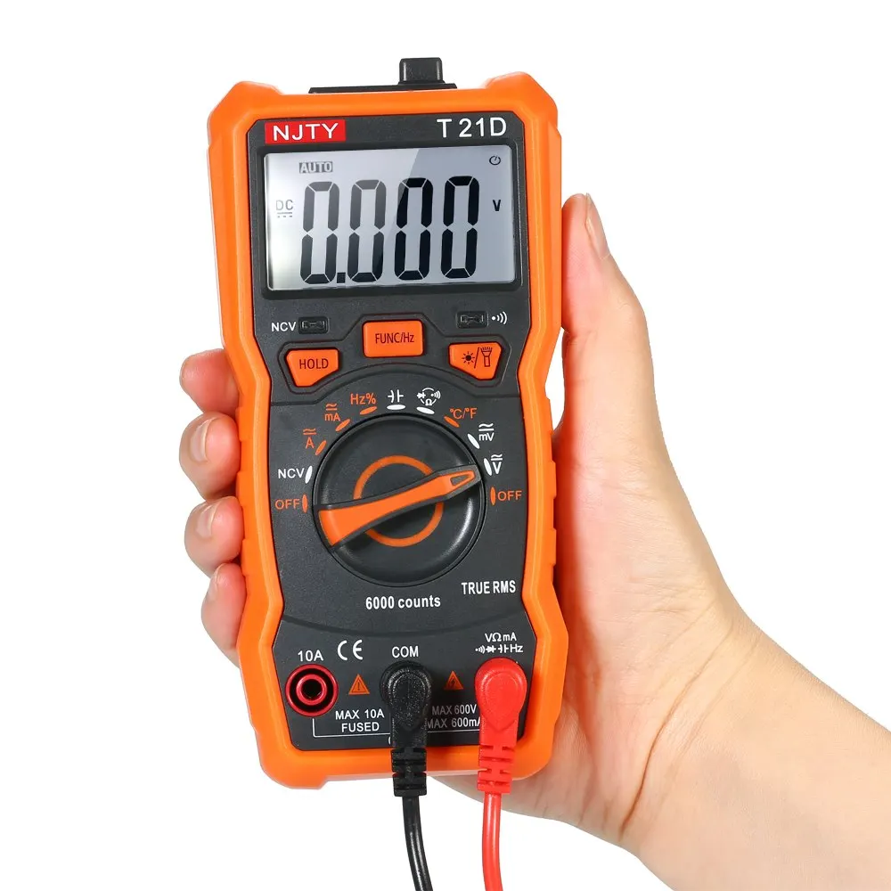 Mini Digital Multimeter 6000 Counts Multi-functional Non Contact True RMS Multi Meter Voltmeter Ammeter Measuring AC/DC
Mini Digital Multimeter 6000 Counts Multi-functional Non Contact True RMS Multi Meter Voltmeter Ammeter Measuring AC/DC