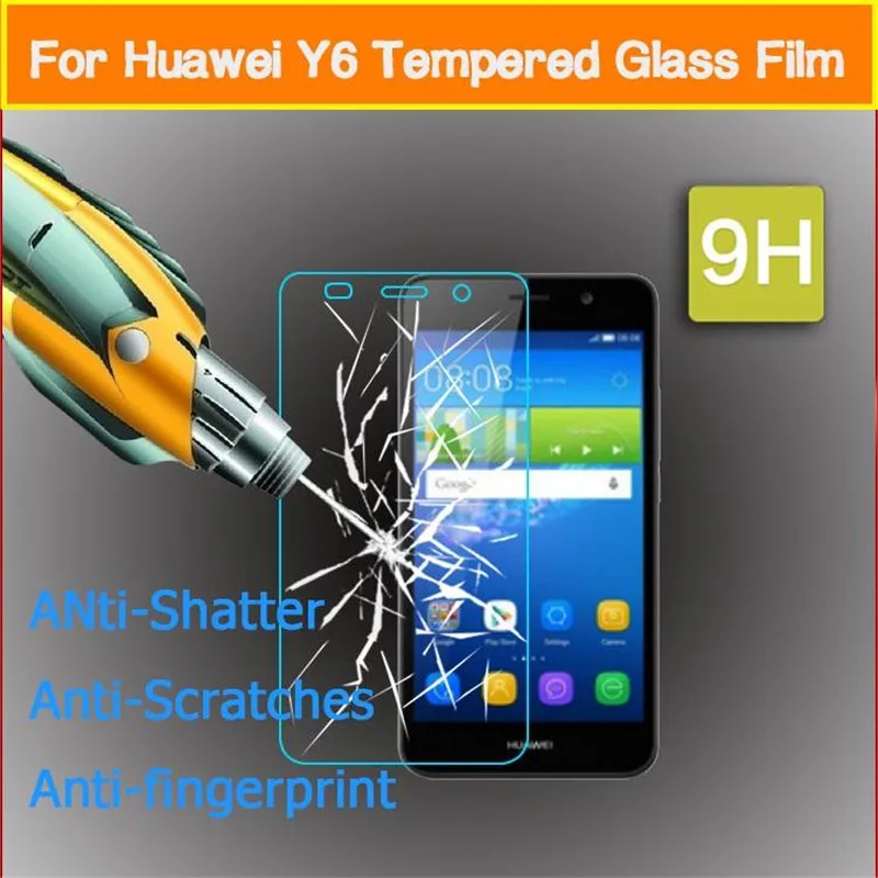 Закаленное стекло для Huawei Y6 / Pro Y6ii II Compact Y6pro Holly 2 3 Plus протектор экрана усиленная