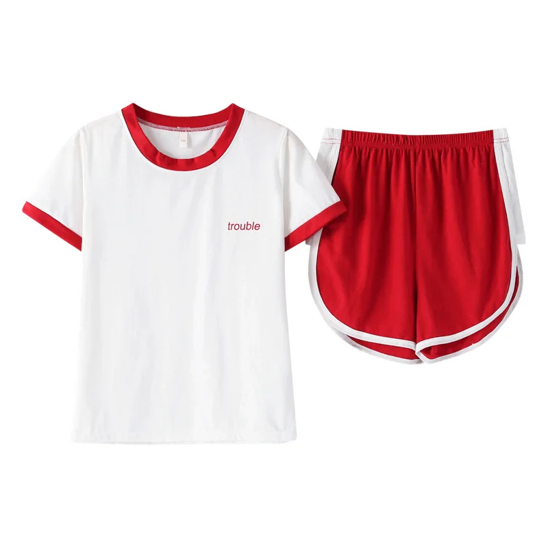 Women summer Korean new cotton pajamas comfortable breathable ladies short sleeve shorts casual two piece pajama sets pajamas
Women summer Korean new cotton pajamas comfortable breathable ladies short sleeve shorts casual two piece pajama sets pajamas