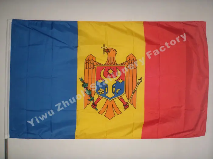 Moldova Flag 150X90cm (3x5FT) 115g 100D Polyester Double Stitched High Quality Free Shipping
Moldova Flag 150X90cm (3x5FT) 115g 100D Polyester Double Stitched High Quality Free Shipping