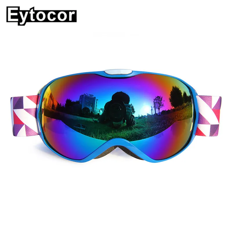 EYTOCOR/Новинка Детские Лыжные очки с защитой UV400 для девочек и мальчиков лыжные