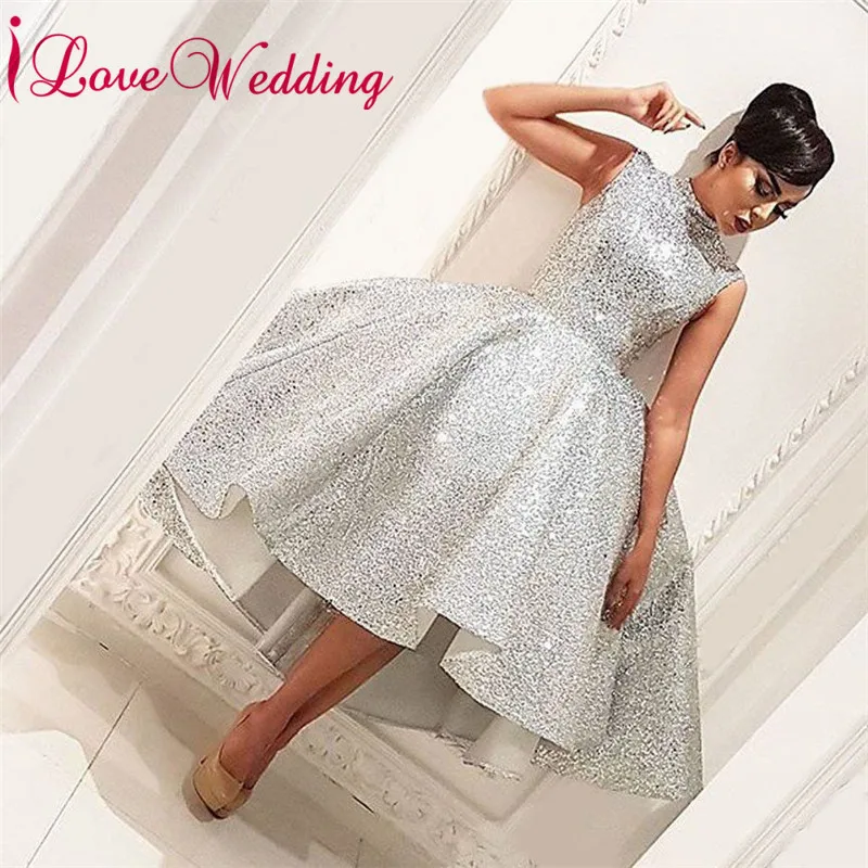 Robe de soiree Sexy Evening Dress Custom made Sleeveless Silver High Low Ball Gown Evening Gown for Party
Robe de soiree Sexy Evening Dress Custom made Sleeveless Silver High Low Ball Gown Evening Gown for Party