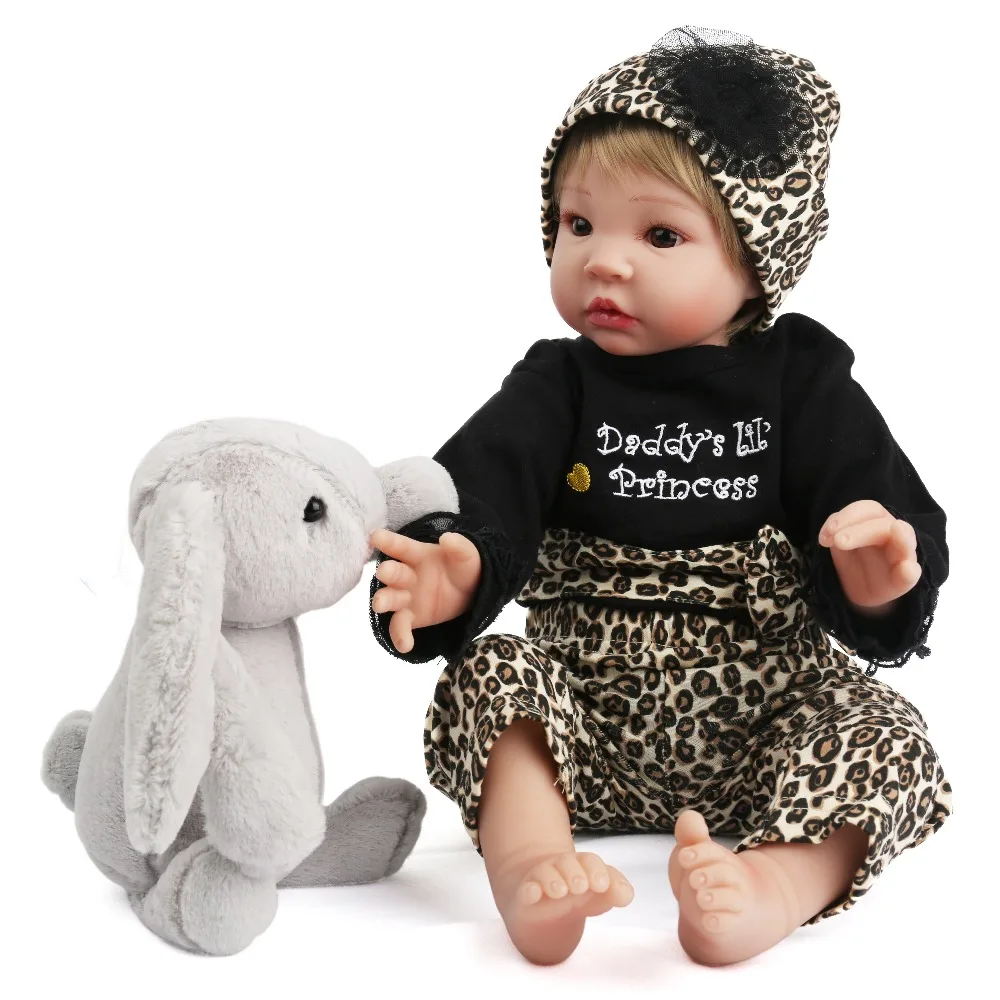 22" Silicone reborn baby Girl doll l.o.l vinyl toddler baby children gift bebe alive reborn bonecas realista kids toys NPK DOLL
22" Silicone reborn baby Girl doll l.o.l vinyl toddler baby children gift bebe alive reborn bonecas realista kids toys NPK DOLL