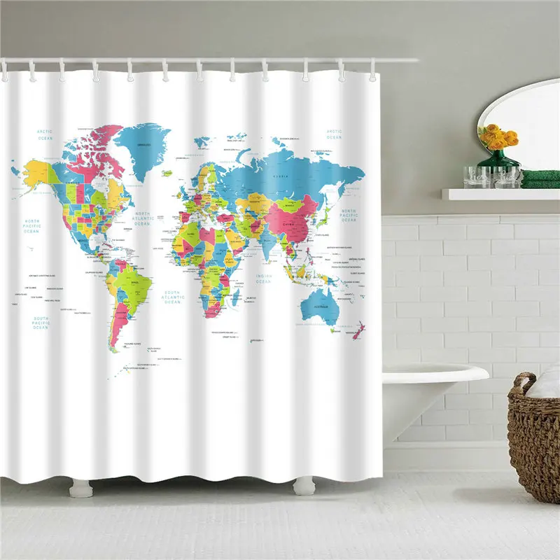 Educational World Map Bathroom Curtain Eco-friendly Polyester Waterproof Shower Curtains 150*180/180*180/180*200cm Bath Curtains
Educational World Map Bathroom Curtain Eco-friendly Polyester Waterproof Shower Curtains 150*180/180*180/180*200cm Bath Curtains
