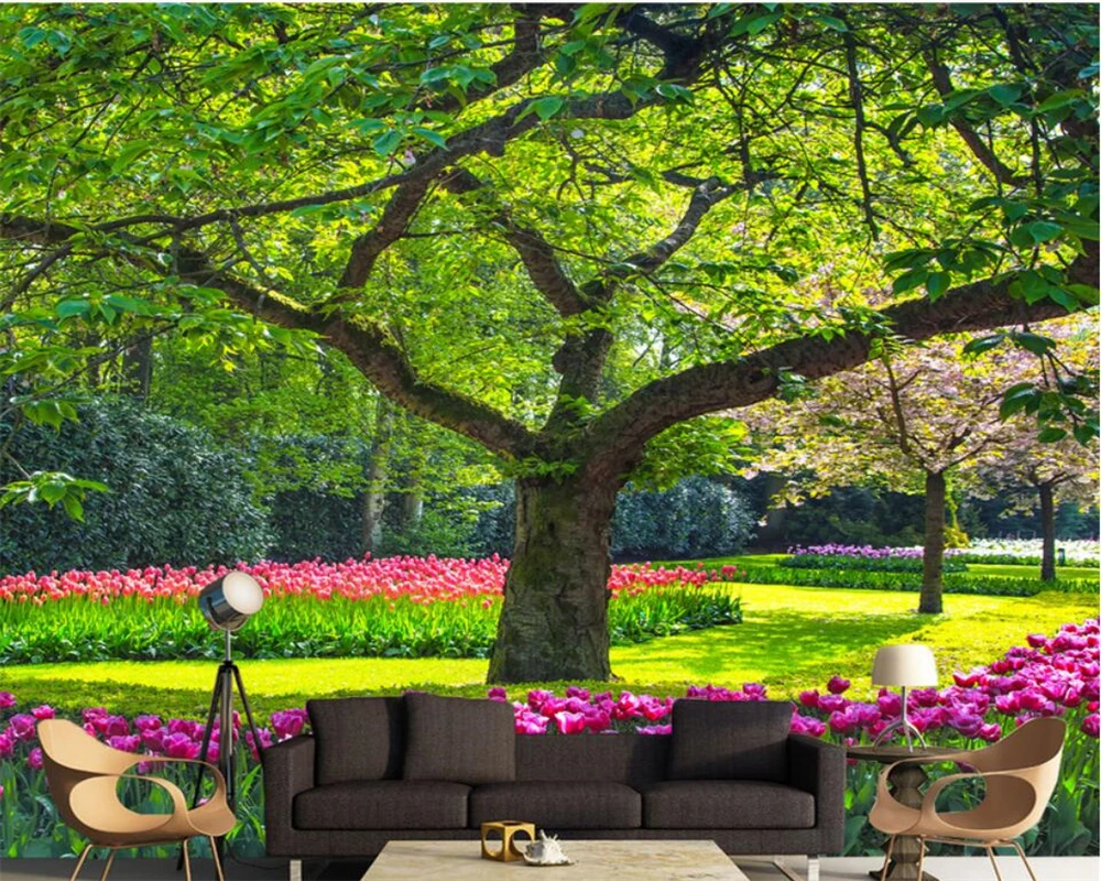 Beibehang photo wallpaper Natural landscape tree garden landscape 3D living room TV backdrop wall wallpaper for walls 3 d
Beibehang photo wallpaper Natural landscape tree garden landscape 3D living room TV backdrop wall wallpaper for walls 3 d