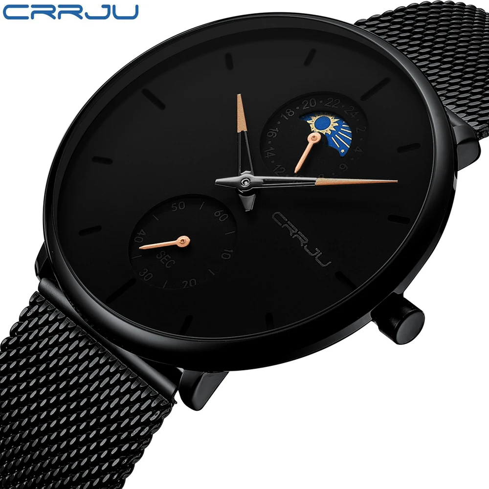 CRRJU Watch Men Luxury Ultra-thin Men's Watch Fashion Waterproof Men Watch Calendar Clock Relogio Masculino Reloj Hombre
CRRJU Watch Men Luxury Ultra-thin Men's Watch Fashion Waterproof Men Watch Calendar Clock Relogio Masculino Reloj Hombre