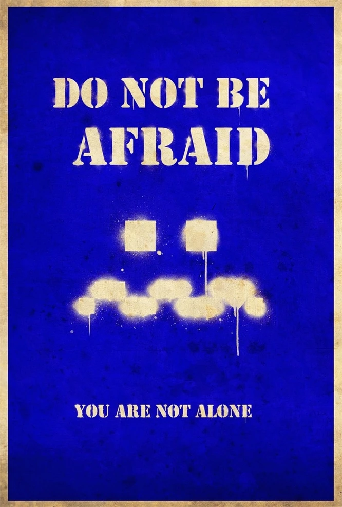 Винтажные видеоигры Pacman You'm Not Alone пропагандистский постер ретро холст наклейки