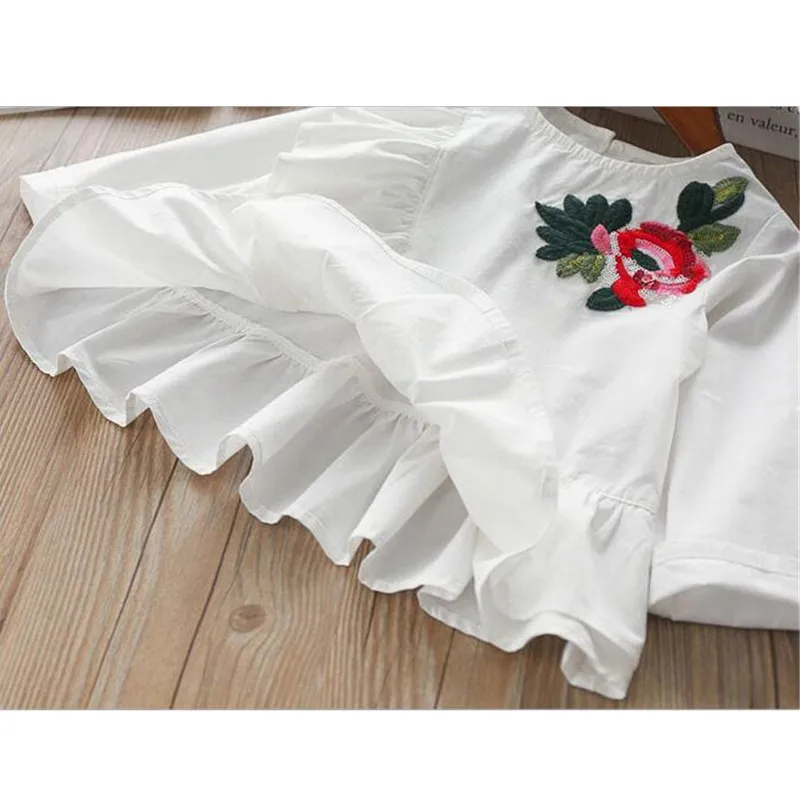 girls white blouse school ruffles flower long sleeve cotton fashion kids shirts baby clothes korean children clothing
girls white blouse school ruffles flower long sleeve cotton fashion kids shirts baby clothes korean children clothing