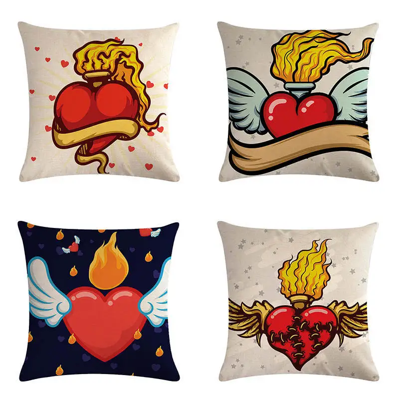 Valentine's Day Gifts Cupid Red Love Cartoon Pattern Pillow Cases Geometry Of The Heart Home Sofa Car Decoration Cushion Cover
Valentine's Day Gifts Cupid Red Love Cartoon Pattern Pillow Cases Geometry Of The Heart Home Sofa Car Decoration Cushion Cover