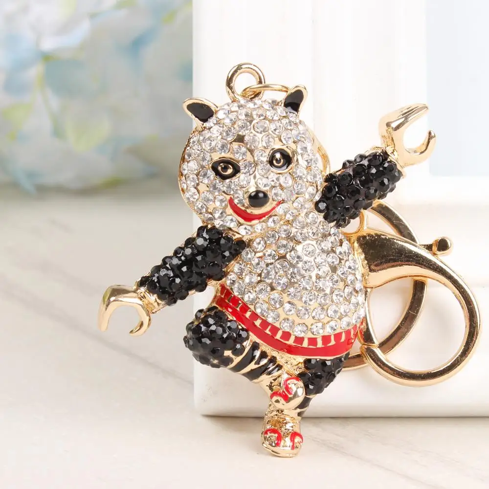 Dancing Bear Panda Cute Pendant New Crystal Charm Purse Bag Car Key Ring Chain Wedding Party Creative Favourite Gift
Dancing Bear Panda Cute Pendant New Crystal Charm Purse Bag Car Key Ring Chain Wedding Party Creative Favourite Gift