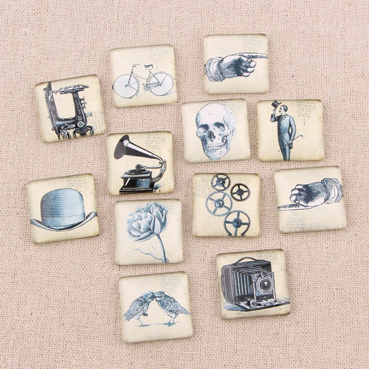 onwear 20pcs handmade steampunk photo mix glass square cabochon 25mm diy jewelry components
onwear 20pcs handmade steampunk photo mix glass square cabochon 25mm diy jewelry components