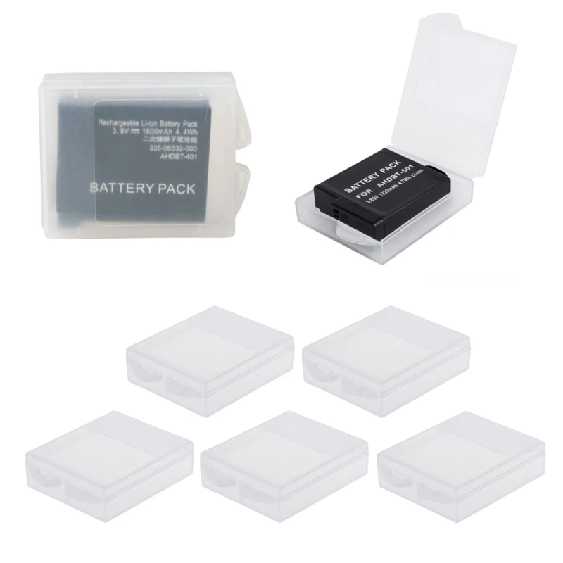 OOTDTY 5pcs Battery Protective Storage Box Transparent Cover Case For GoPro Hero 5 Hero 4 xiaomi Yi Camera accessories
OOTDTY 5pcs Battery Protective Storage Box Transparent Cover Case For GoPro Hero 5 Hero 4 xiaomi Yi Camera accessories