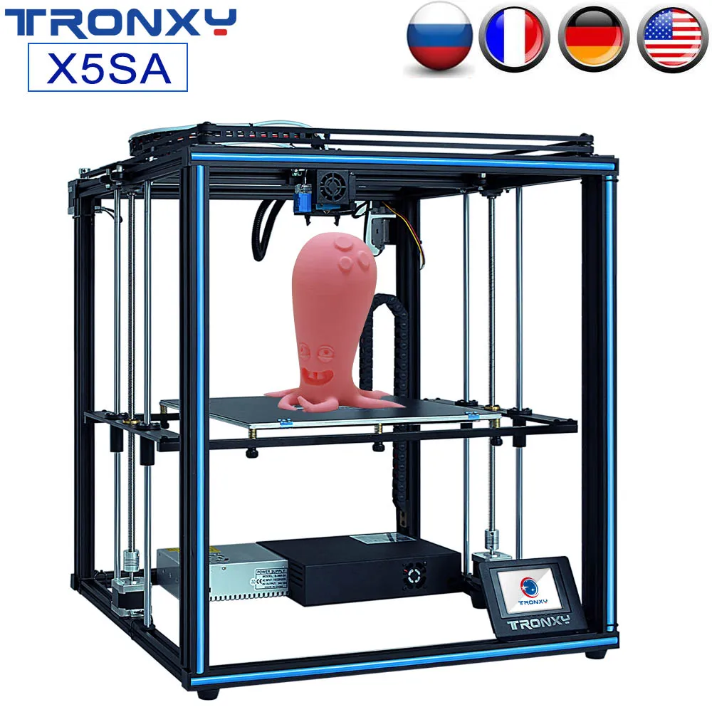TRONXY Upgraded X5SA X5SA-400 DIY 3D Printer Kit 24V Auto Level FDM 3d Machine Filament Sensor High-precision Aluminium Frame
TRONXY Upgraded X5SA X5SA-400 DIY 3D Printer Kit 24V Auto Level FDM 3d Machine Filament Sensor High-precision Aluminium Frame