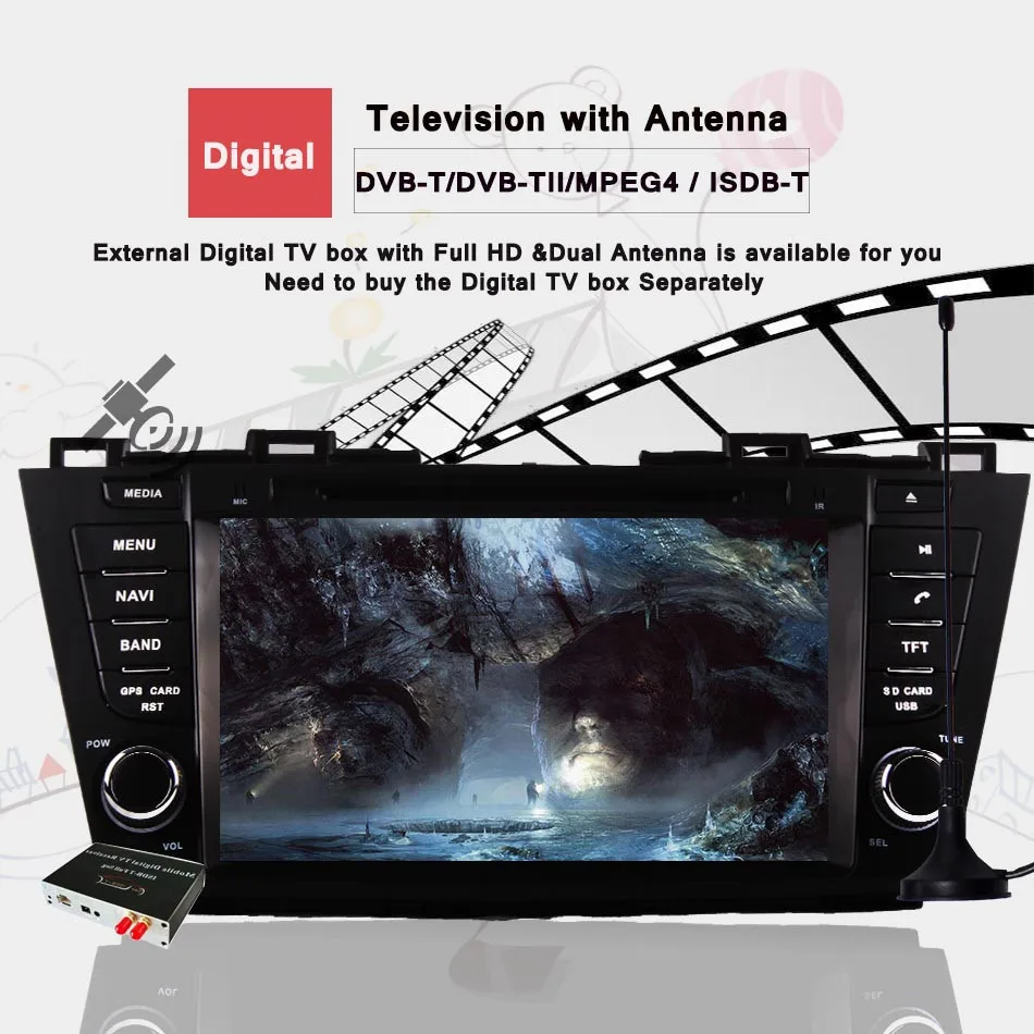 Android 10 автомобильный DVD GPS навигатор для Mazda 5 2009 2013 радио магнитофон поддержка SWC