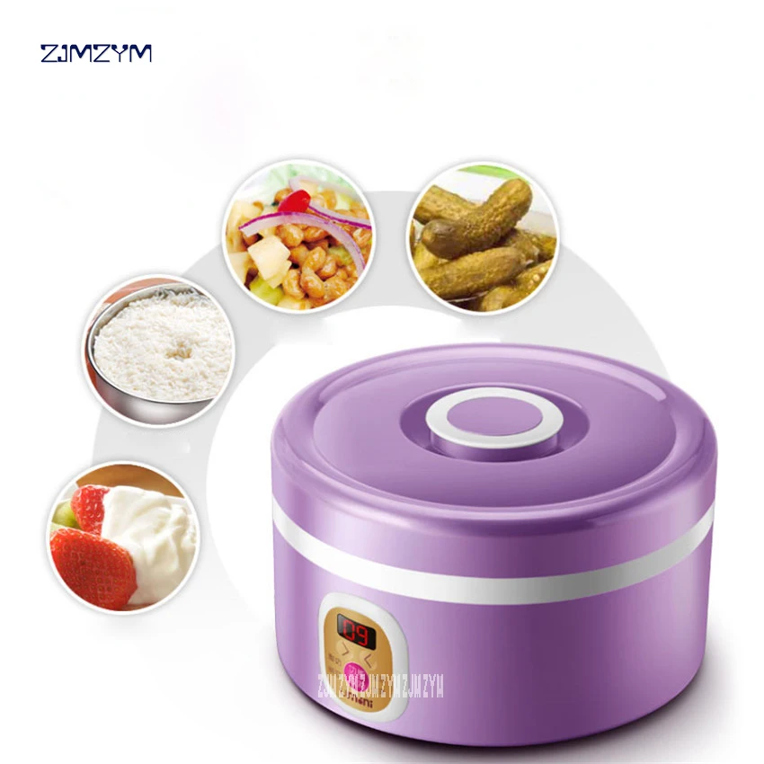 Purple Yogurt Makers Rice Wine Natto Machine Household Fully Automatic Yogurt Glass Sub-cup Liner Multifunctional SNJ-M10
Purple Yogurt Makers Rice Wine Natto Machine Household Fully Automatic Yogurt Glass Sub-cup Liner Multifunctional SNJ-M10