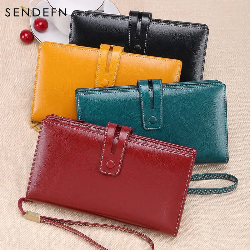 SENDEFN Wallet Women Top Quality Leather Wallet Multifunction Female Purse Long Big Capacity Card Holders Purse Vallet 5207-5
SENDEFN Wallet Women Top Quality Leather Wallet Multifunction Female Purse Long Big Capacity Card Holders Purse Vallet 5207-5