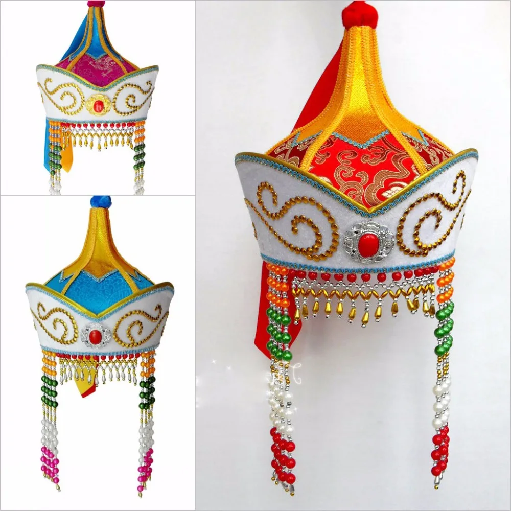 Adult Mongolia chapeau Mongolia dance hat headdress Xiangfei Mongolian Folk Dance Stage TV play Movie Headgear
Adult Mongolia chapeau Mongolia dance hat headdress Xiangfei Mongolian Folk Dance Stage TV play Movie Headgear