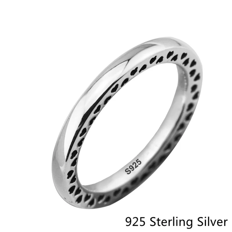 Authentic 925 Sterling Silver Classic Hearts Simple Ring Clear CZ Fit For DIY Jewelry Women Gift
Authentic 925 Sterling Silver Classic Hearts Simple Ring Clear CZ Fit For DIY Jewelry Women Gift