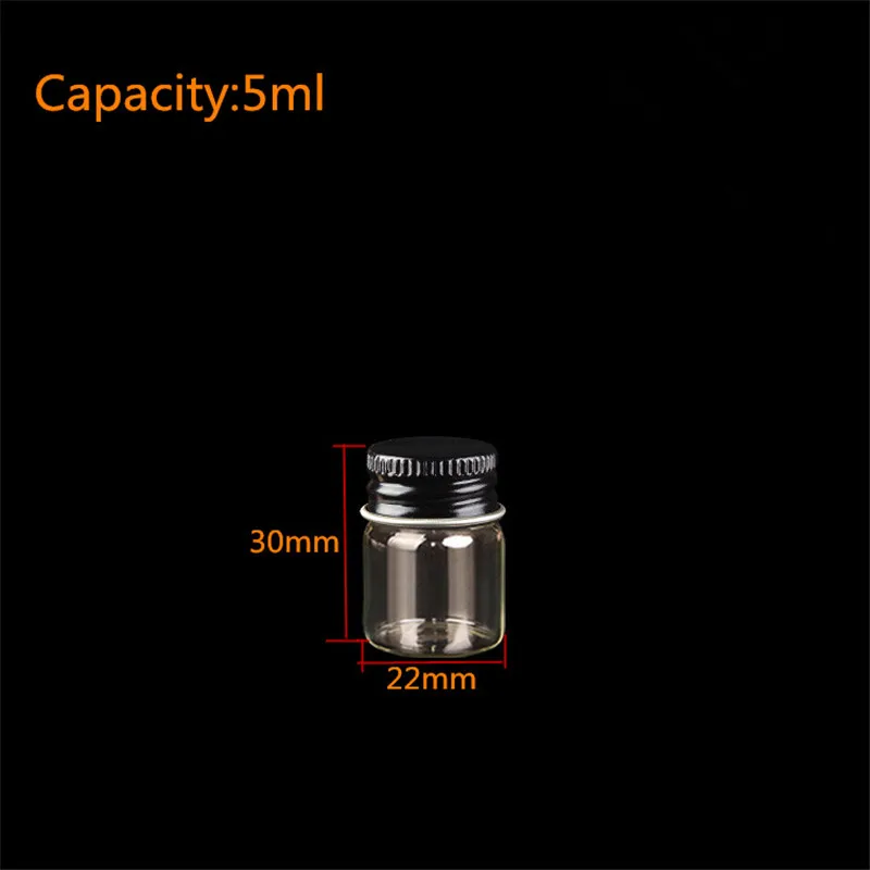 50 pcs 22x30mm Small Glass Bottles With Black Screw Cap DIY Clear Transparent Empty 5 ml Glass Jars Containers
50 pcs 22x30mm Small Glass Bottles With Black Screw Cap DIY Clear Transparent Empty 5 ml Glass Jars Containers