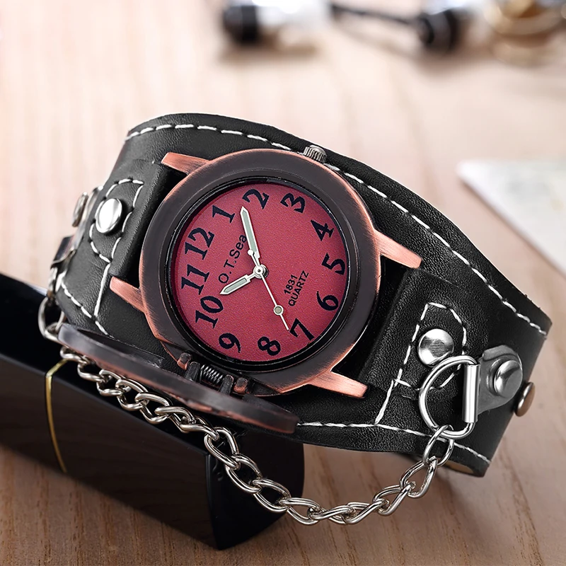 New Arrive O.T.SEA Brand Unique Skull Quartz Punk Watches Luxury Leather Sports Watch Relogio Masculino 1831-12
New Arrive O.T.SEA Brand Unique Skull Quartz Punk Watches Luxury Leather Sports Watch Relogio Masculino 1831-12