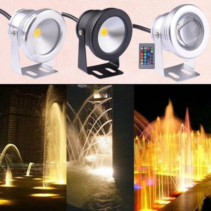 

10W LED Swimming Pool Light Underwater Waterproof IP67 Landscape Lamp Warm/Cool White AC/DC 12V 800 - 900lm