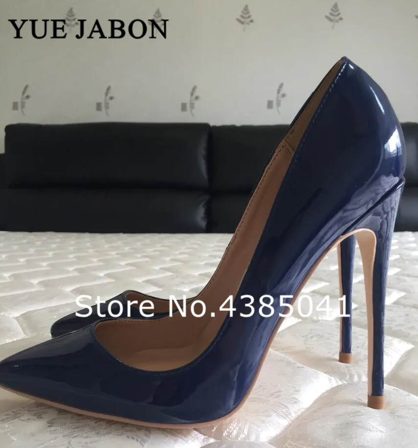 Dark Blue Spring Autumn Pointed Toe super thin high heel pumps Patent Leather Women shoes Big Size 35-43 Wedding Party Shoes
Dark Blue Spring Autumn Pointed Toe super thin high heel pumps Patent Leather Women shoes Big Size 35-43 Wedding Party Shoes
