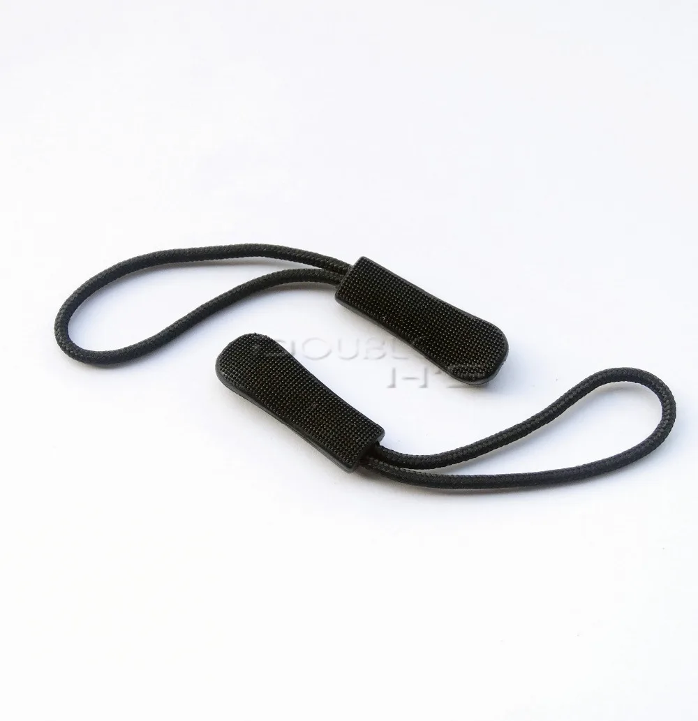 50 шт./лот черный пластиковый шнур на молнии для рюкзак/аксессуары одежды