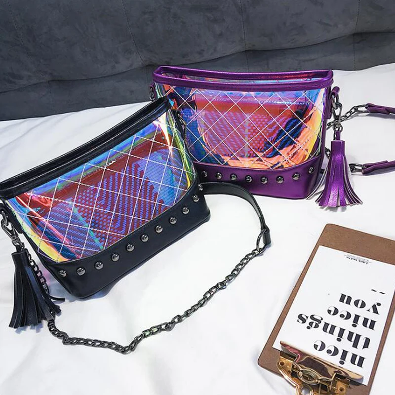 New style transparent laser pvc candy crossbody hologram glitter jelly messenger bag
New style transparent laser pvc candy crossbody hologram glitter jelly messenger bag