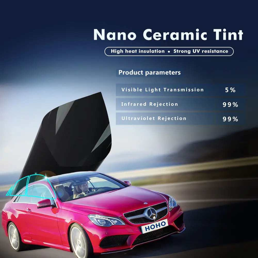 HOHOFILM 4mil Black Window Film Solar Tint Car House Window Glass Sticker 100%UV Proof 0.76x20m Roll Nano Ceramic Tint
HOHOFILM 4mil Black Window Film Solar Tint Car House Window Glass Sticker 100%UV Proof 0.76x20m Roll Nano Ceramic Tint