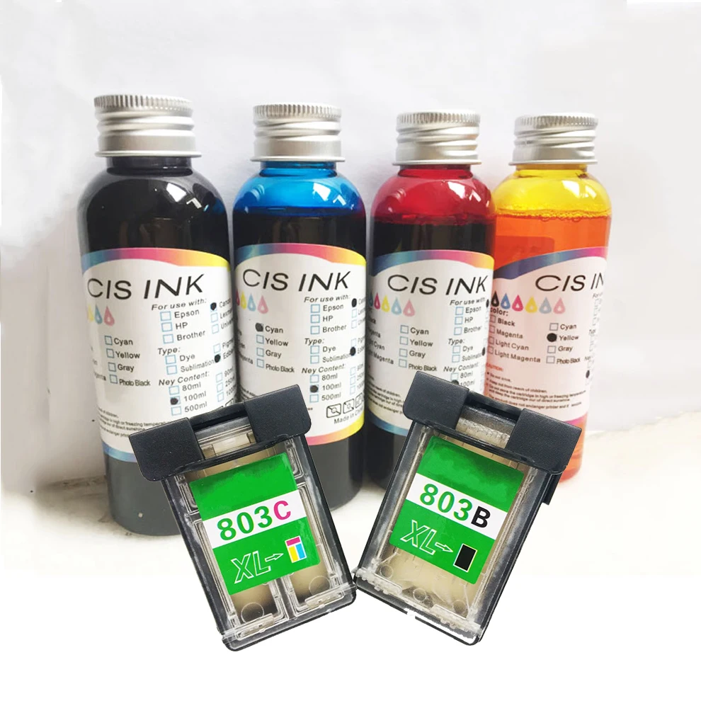 Vilaxh 400ml Edible Ink + 803 Empty Edible Ink Cartridge For Hp Coffee Printer Food Printer for Epson Inkjet Printers
Vilaxh 400ml Edible Ink + 803 Empty Edible Ink Cartridge For Hp Coffee Printer Food Printer for Epson Inkjet Printers