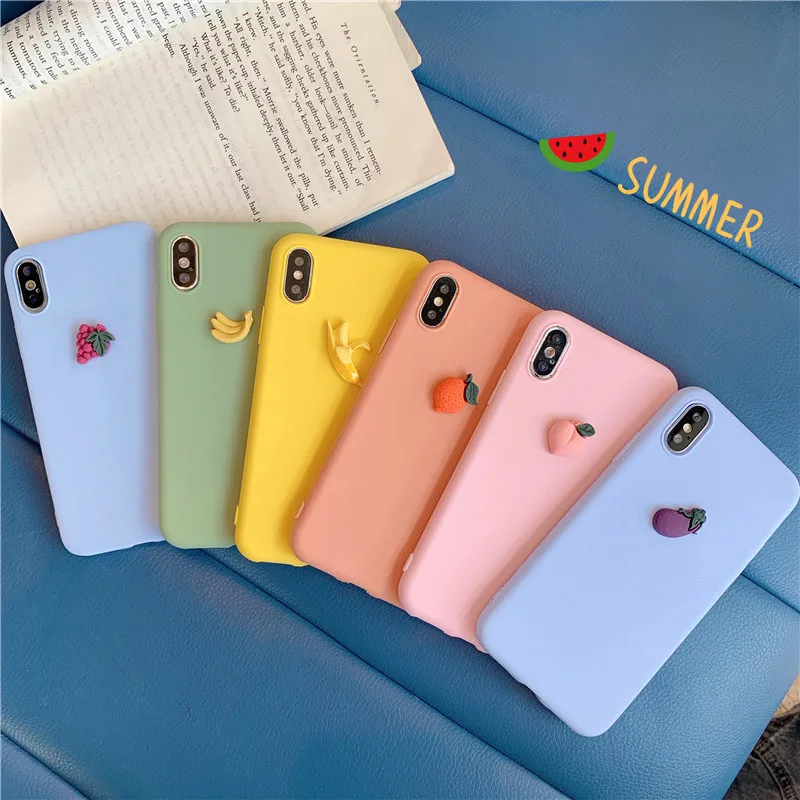 Cute fruit candy color 3D kawaii couple Phone Case For coque iPhone 7 8 6 s plus case silicon for iPhone cover X 11Pro XS max XR
Cute fruit candy color 3D kawaii couple Phone Case For coque iPhone 7 8 6 s plus case silicon for iPhone cover X 11Pro XS max XR