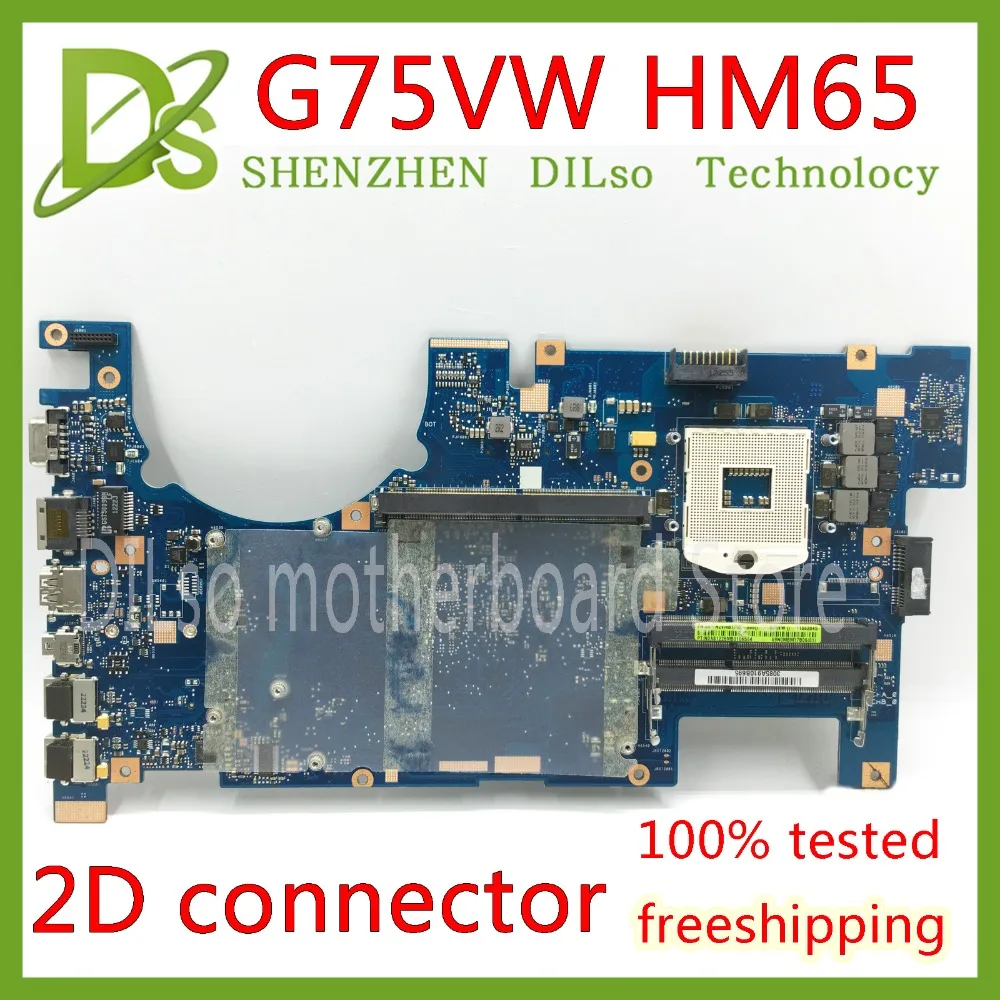 KEFU G75VW Motherboard For ASUS G75VW G75V G75VX support 2D connector 4 Memory slot ddr3 HM65 Laptop Motherboard
KEFU G75VW Motherboard For ASUS G75VW G75V G75VX support 2D connector 4 Memory slot ddr3 HM65 Laptop Motherboard